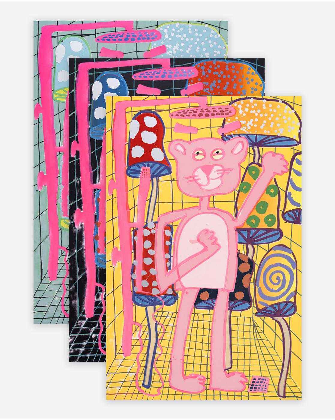 Katherine Bernhardt, Big Cat (2025)