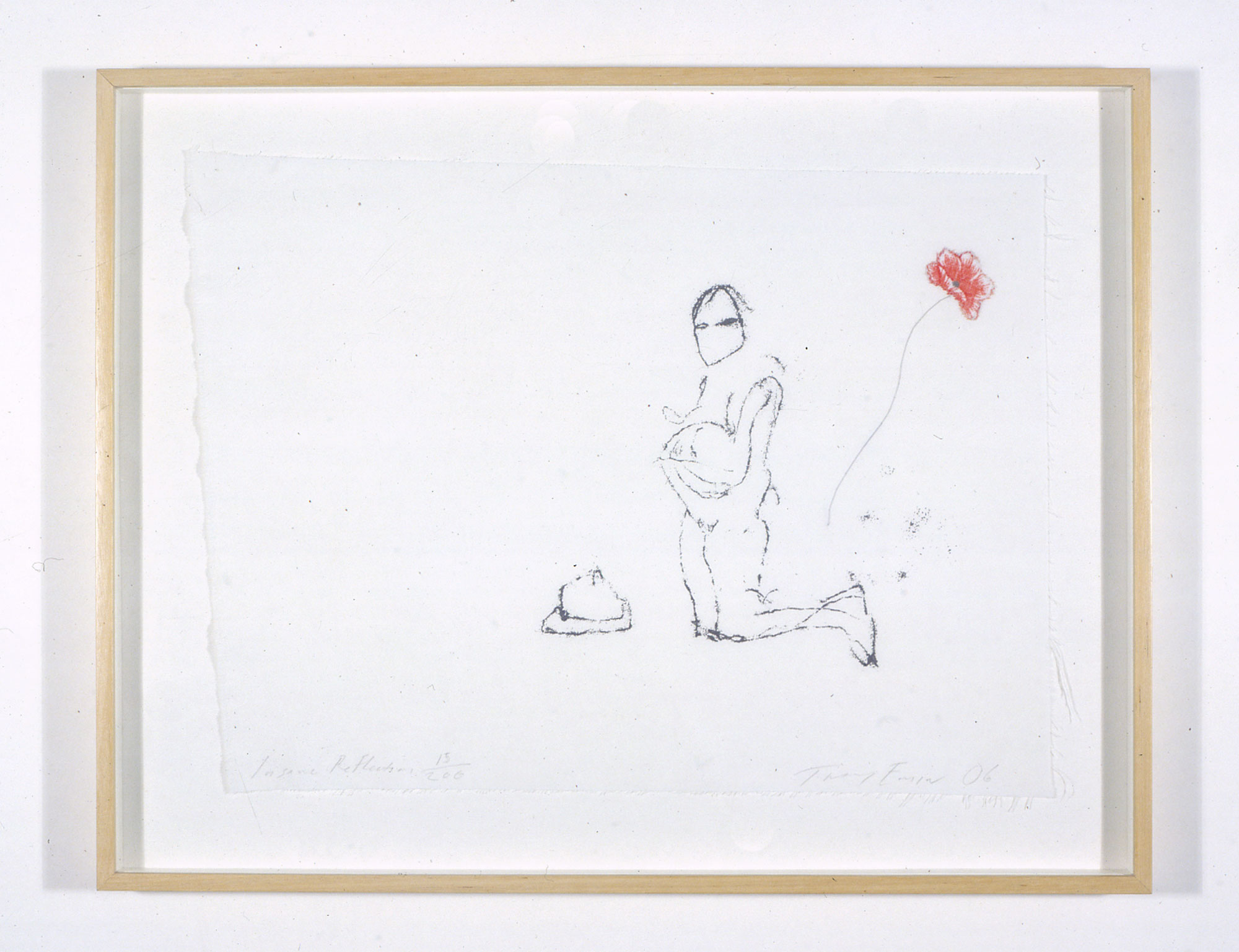 Tracey Emin, <i>Insane Reflection</i> (2006), framed by Darbyshire Framers