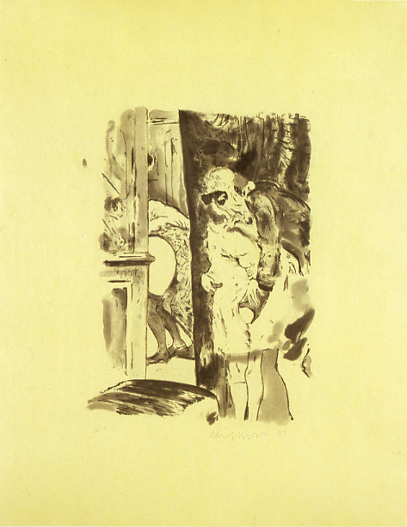 Cecily Brown, Paranoia Man in Cheap Shit Room (2005)