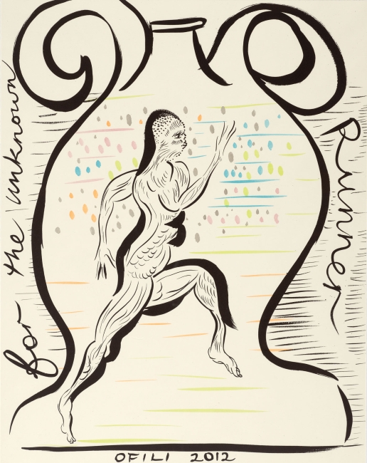 Chris Ofili, For the Unknown Runner (2011)
