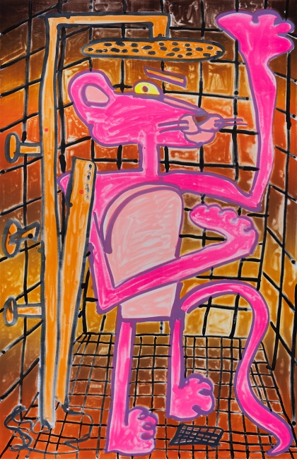 Katherine Bernhardt, Shower Power (2023)