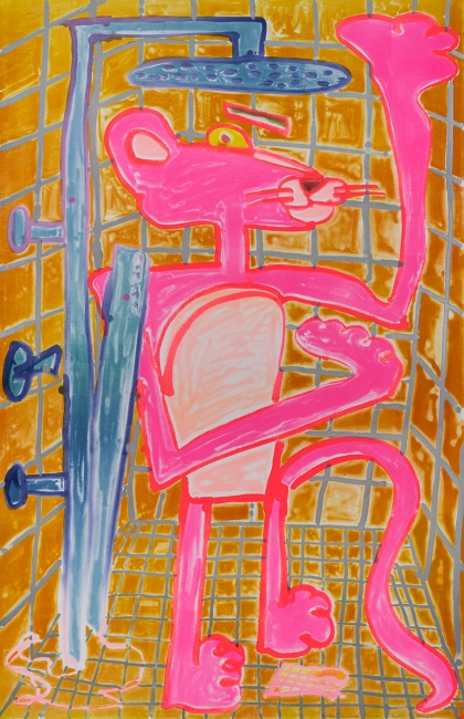 Katherine Bernhardt, Shower Power (2023)