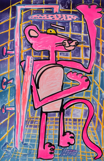 Katherine Bernhardt, Shower Power (2023)