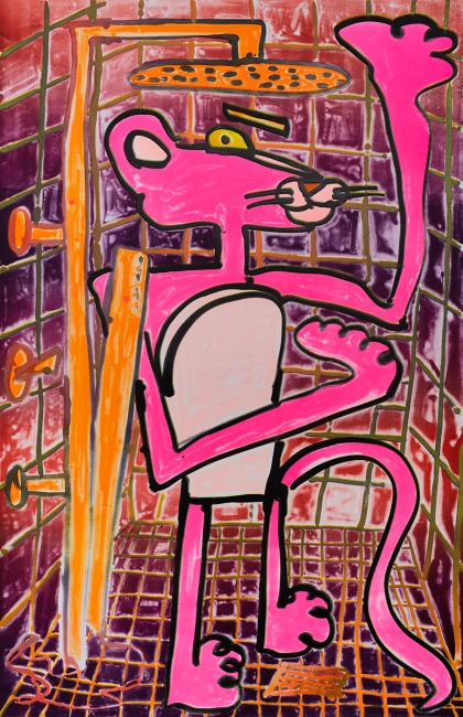 Katherine Bernhardt, Shower Power (2023)