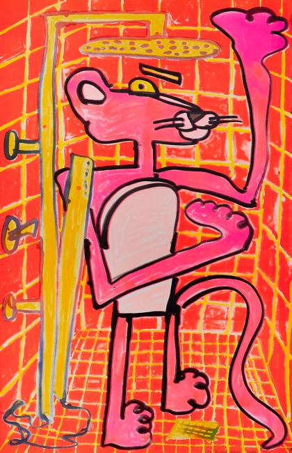 Katherine Bernhardt, Shower Power (2023)