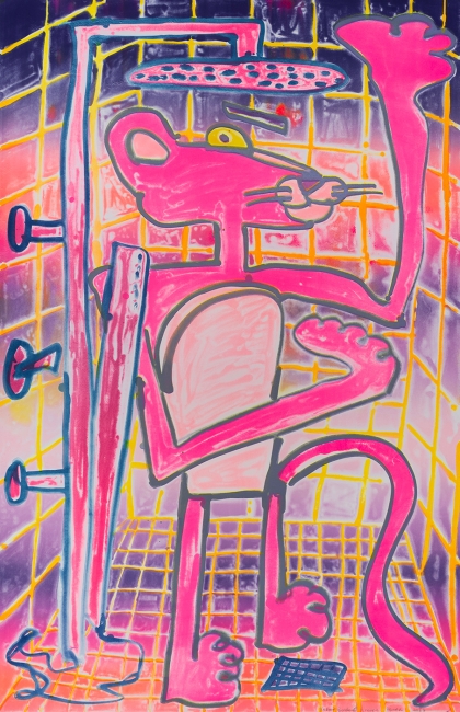 Katherine Bernhardt, Shower Power (2023)