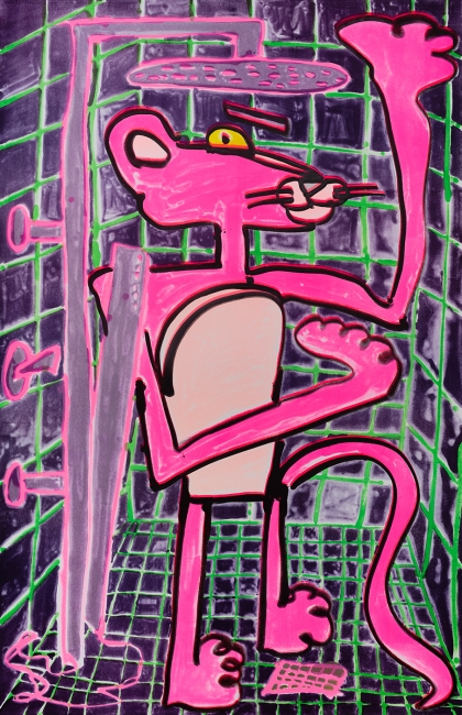 Katherine Bernhardt, Shower Power (2023)
