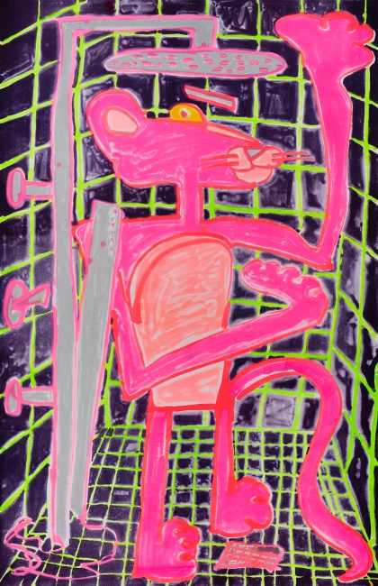 Katherine Bernhardt, Shower Power (2023)