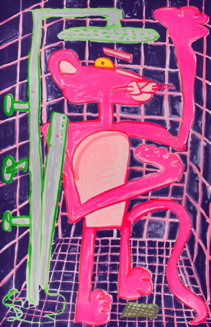 Katherine Bernhardt, Shower Power (2023)
