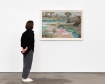 Billy Childish, <i>the river garden</i> (2025) framed by Darbyshire Framers