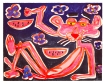 Katherine Bernhardt, African Violet (2019), Lithograph, Edition of 200