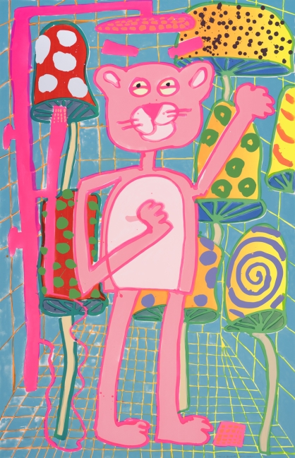 Katherine Bernhardt, <i>Big Cat</i> (2025)