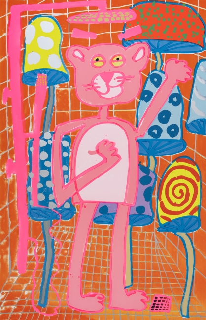 Katherine Bernhardt, <i>Big Cat</i> (2025)