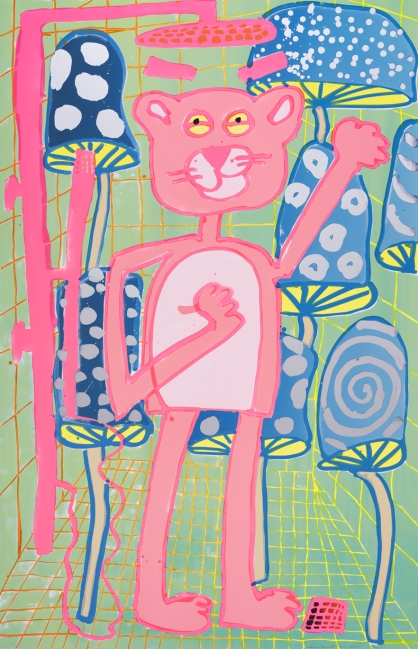 Katherine Bernhardt, <i>Big Cat </i>(2025)