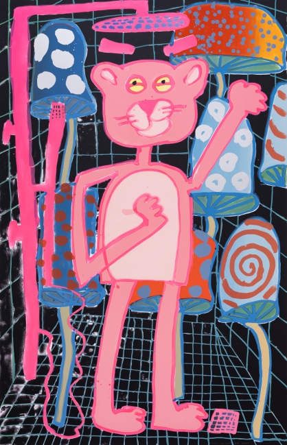 Katherine Bernhardt, <i>Big Cat </i>(2025)