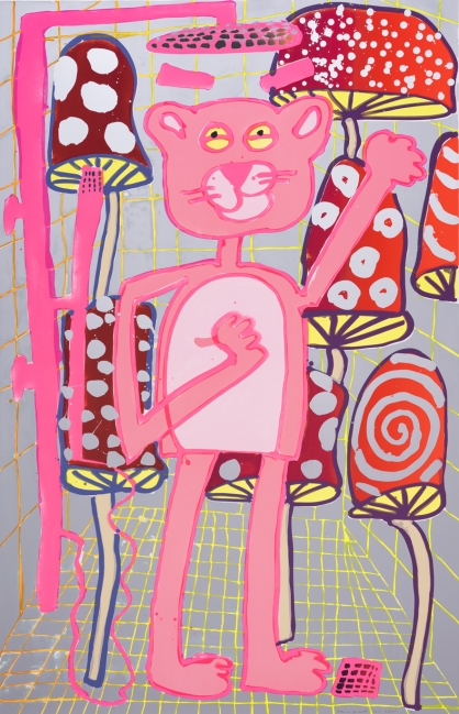 Katherine Bernhardt, <i>Big Cat</i> (2025)