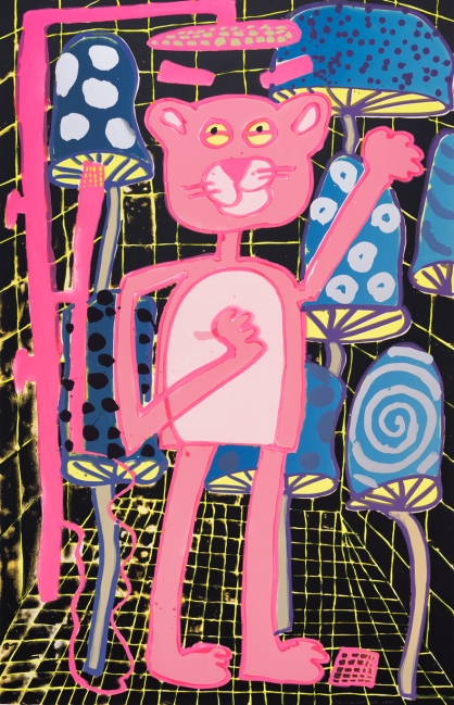 Katherine Bernhardt, <i>Big Cat</i> (2025)