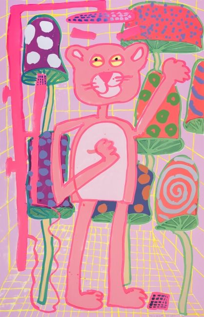 Katherine Bernhardt, <i>Big Cat</i> (2025)