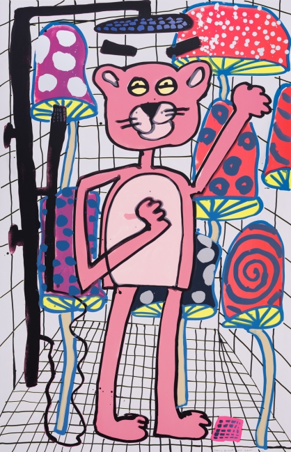 Katherine Bernhardt, <i>Big Cat</i> (2025)