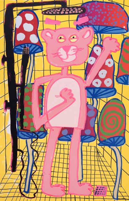 Katherine Bernhardt, <i>Big Cat</i> (2025)