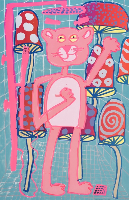 Katherine Bernhardt, <i>Big Cat</i> (2025)