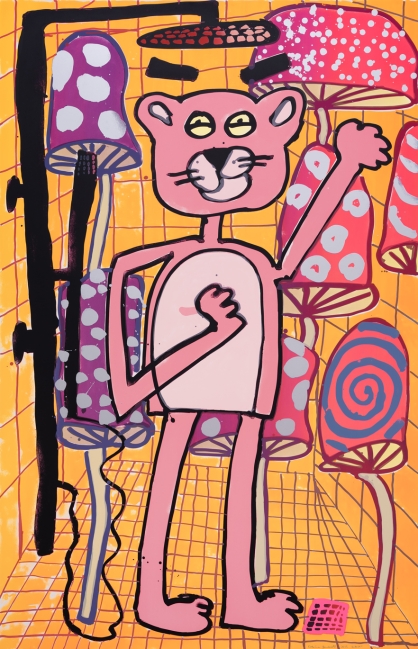 Katherine Bernhardt, <i>Big Cat</i> (2025)