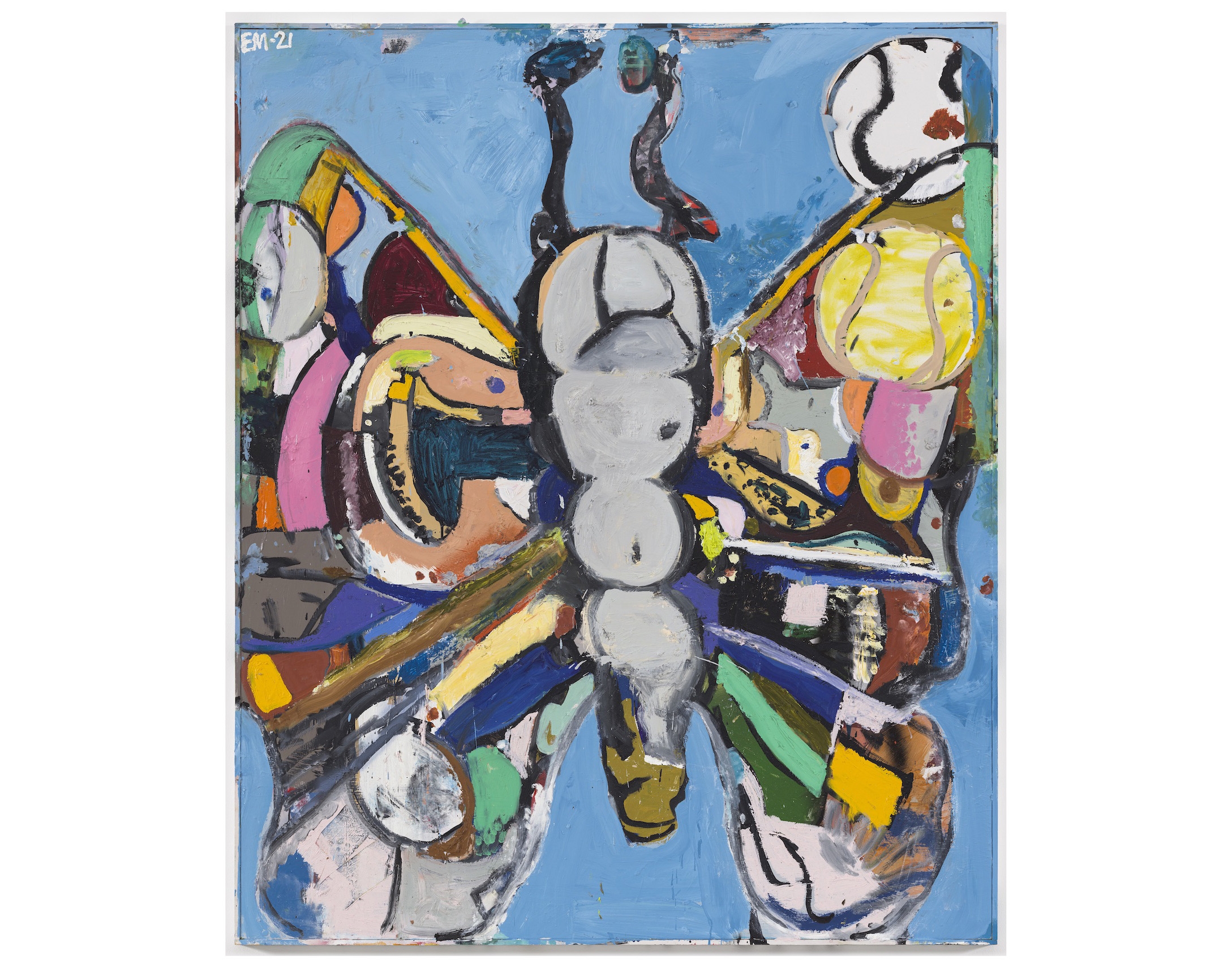 Eddie Martinez, Bufly #2 (Blue Heaven) (2021)