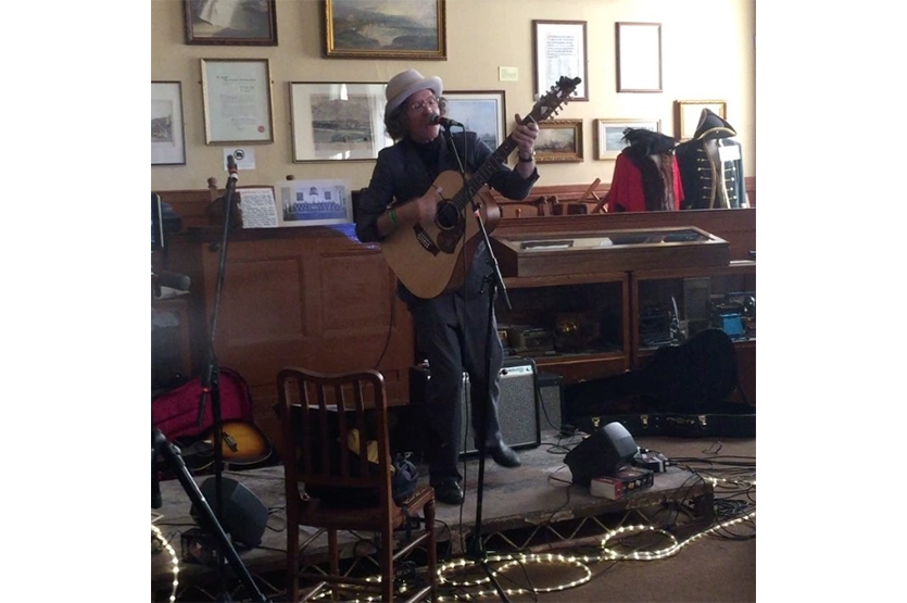 Martin Creed singing live at By The Sea festival, Margate, September 2017. Like his art, Creed's music can be disarmingly simple but makes an immediate impact. 