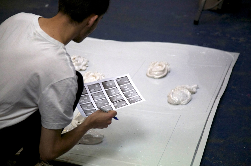 Numbering and marking off the compositions completed