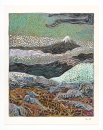 Billy Childish, volcano (2022), Screenprint, Edition of 100