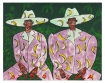 Studio Lenca, Hermanos Lejanos (2024) 9 Colour Screenprint and 2 Colour Lithograph with Hand-applied Paint and Oil Stick Embellishments. Edition of 75