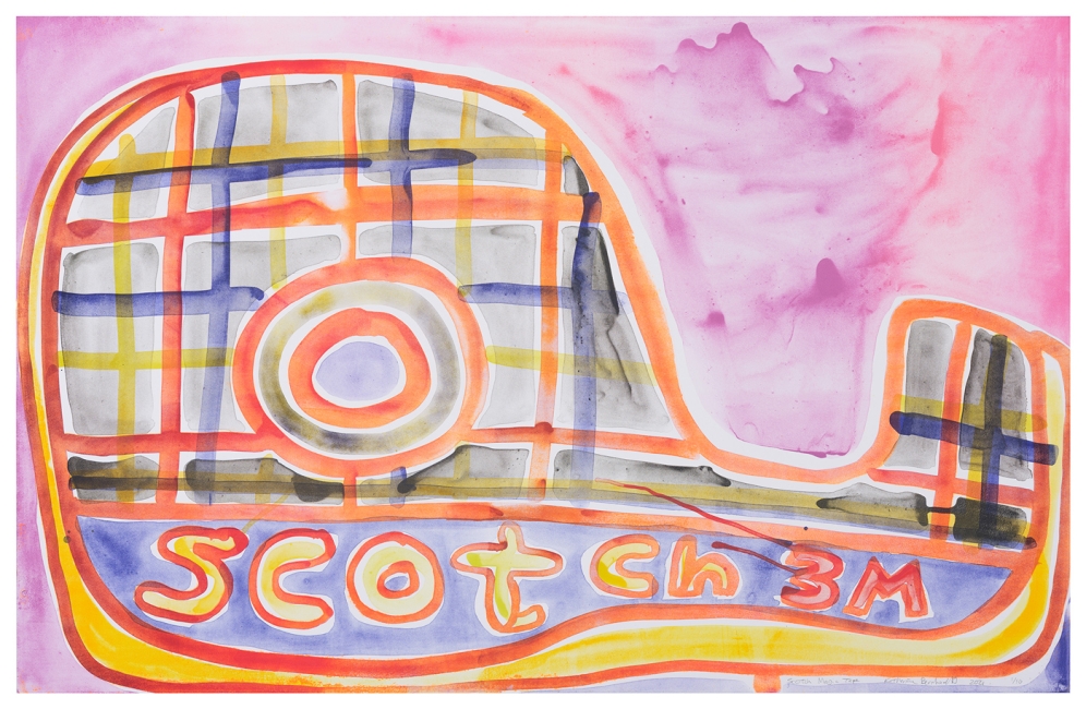 Katherine Bernhardt, Scotch Magic Tape, Lithograph (2021)