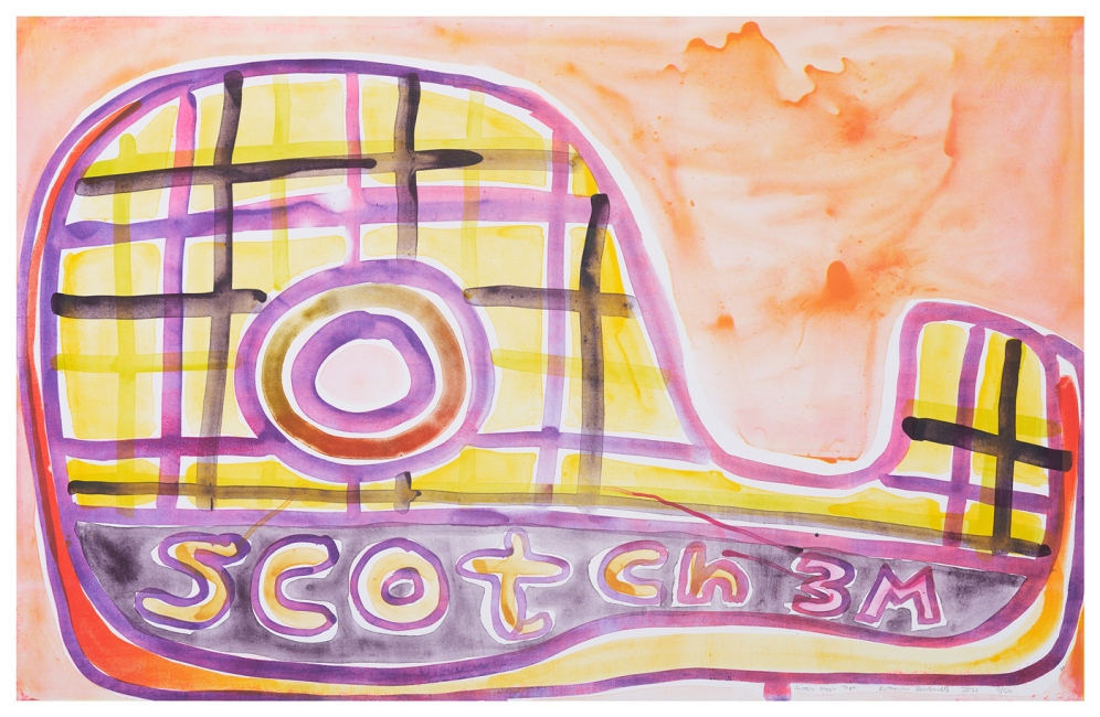 Katherine Bernhardt, Scotch Magic Tape, Lithograph (2021)