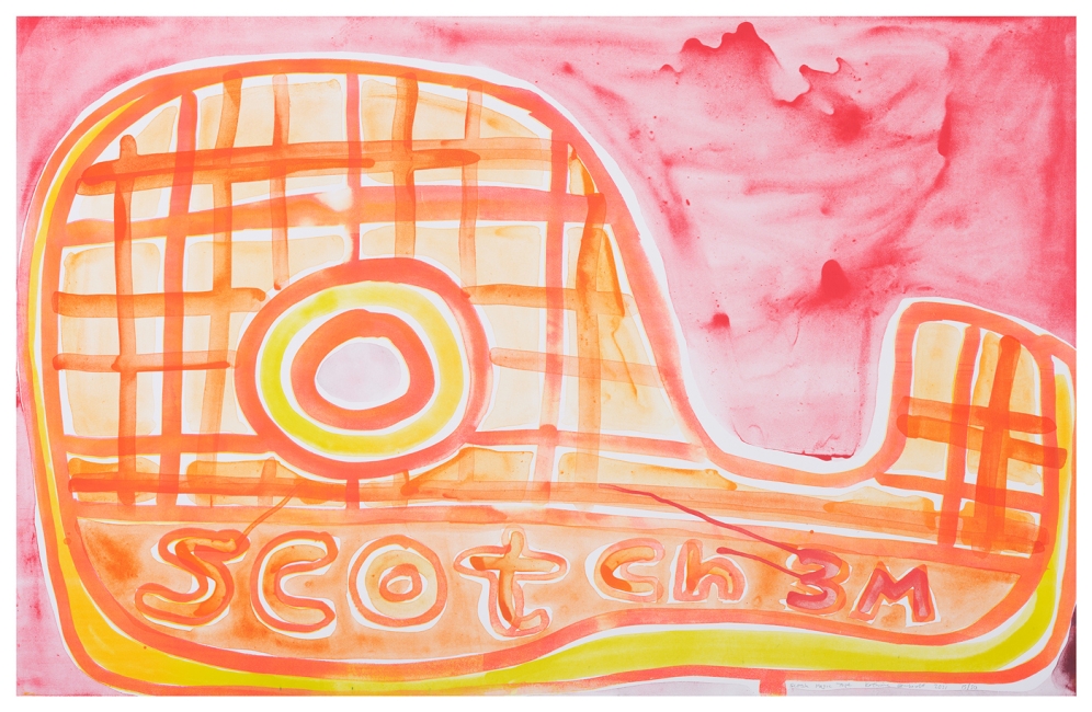 Katherine Bernhardt, Scotch Magic Tape, Lithograph (2021)