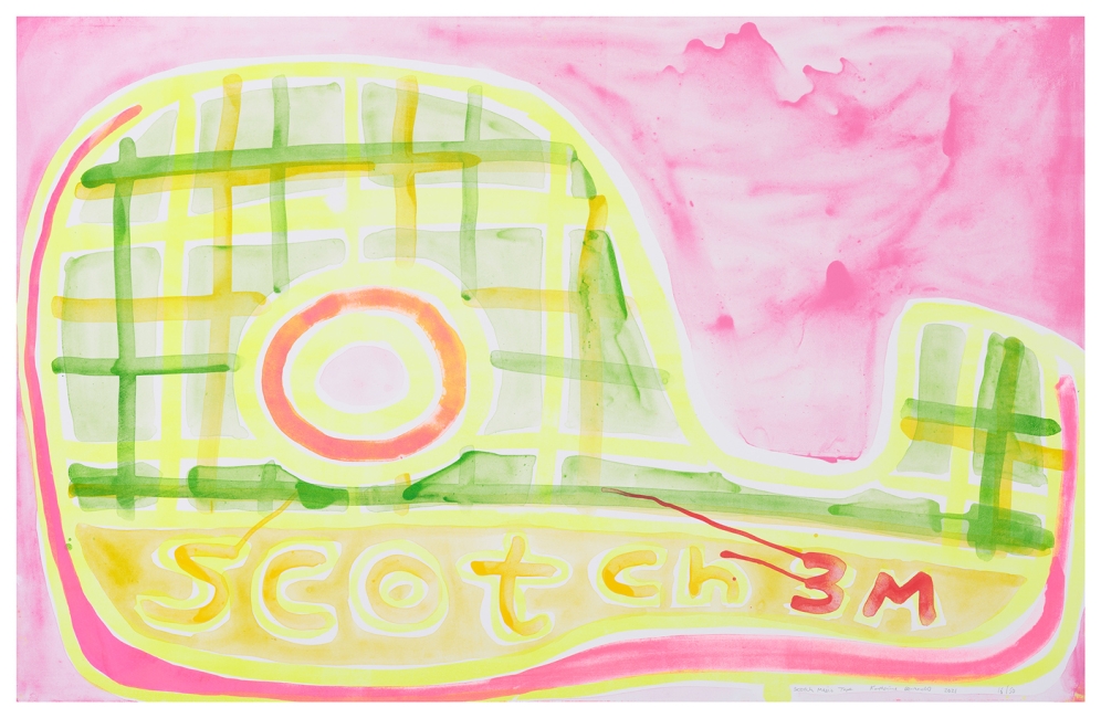 Katherine Bernhardt, Scotch Magic Tape, Lithograph (2021)