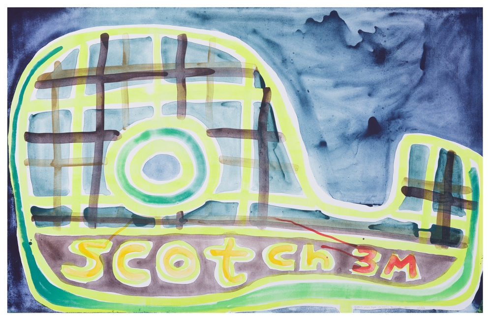 Katherine Bernhardt, Scotch Magic Tape, Lithograph (2021)