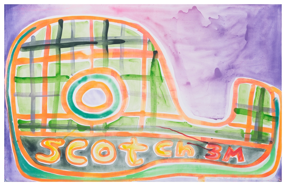 Katherine Bernhardt, Scotch Magic Tape, Lithograph (2021)