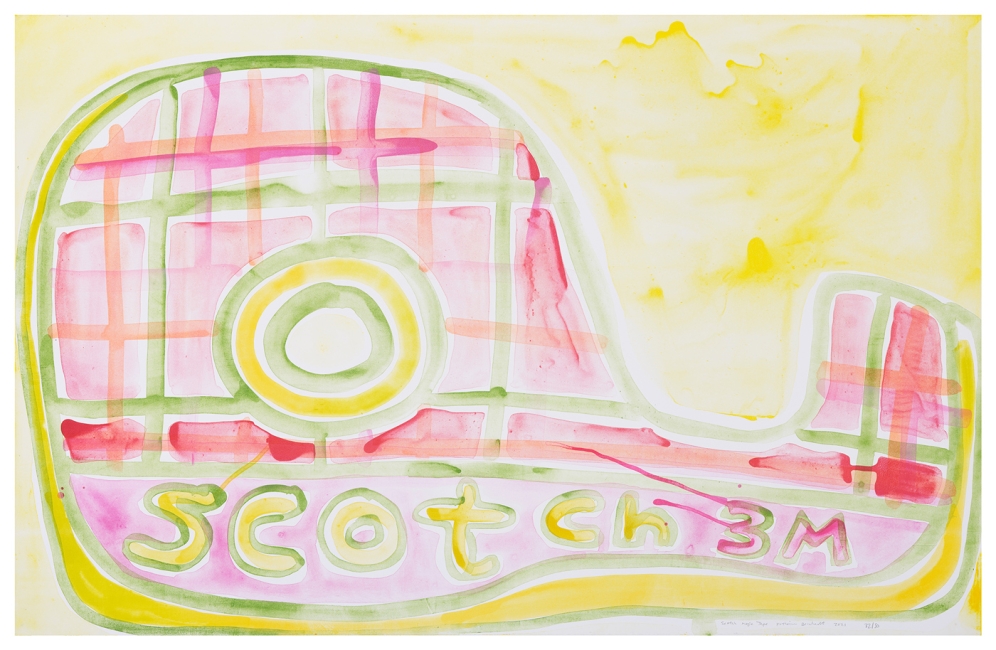 Katherine Bernhardt, Scotch Magic Tape, Lithograph (2021)