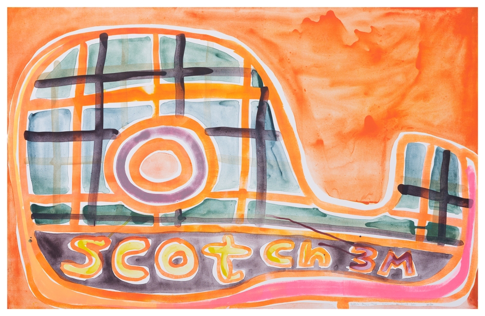 Katherine Bernhardt, Scotch Magic Tape, Lithograph (2021)