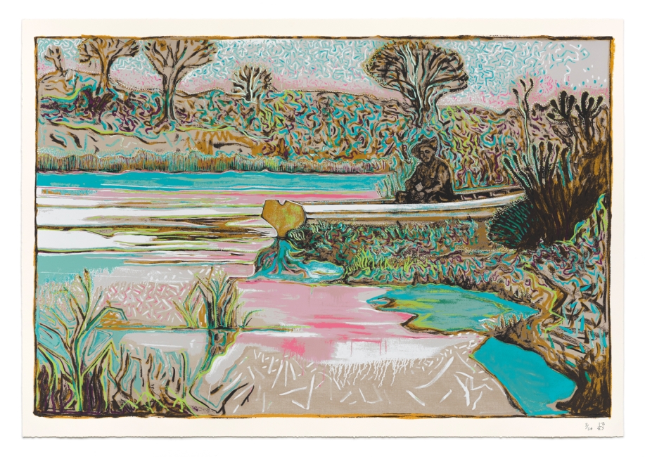 Billy Childish, <i>the river garden</i> (2025)