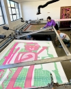 Katherine Bernhardt, <i>Big Cat </i>(2025) in production in Counter Studio, Margate