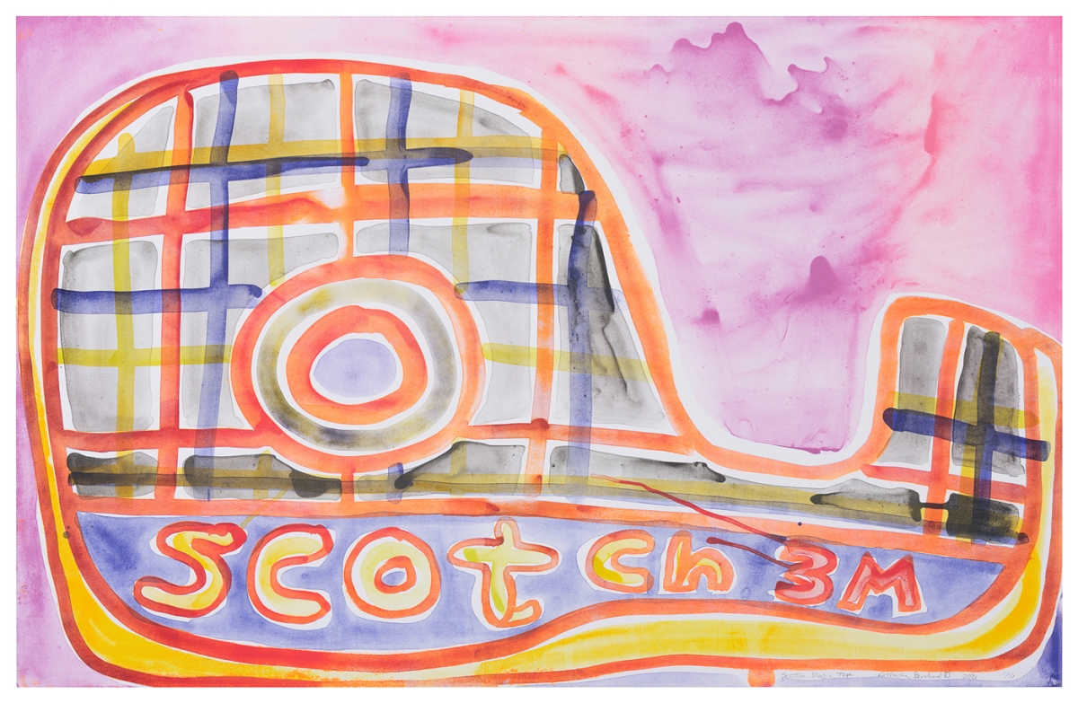Katherine Bernhardt, Scotch Magic Tape, Lithograph (2021)