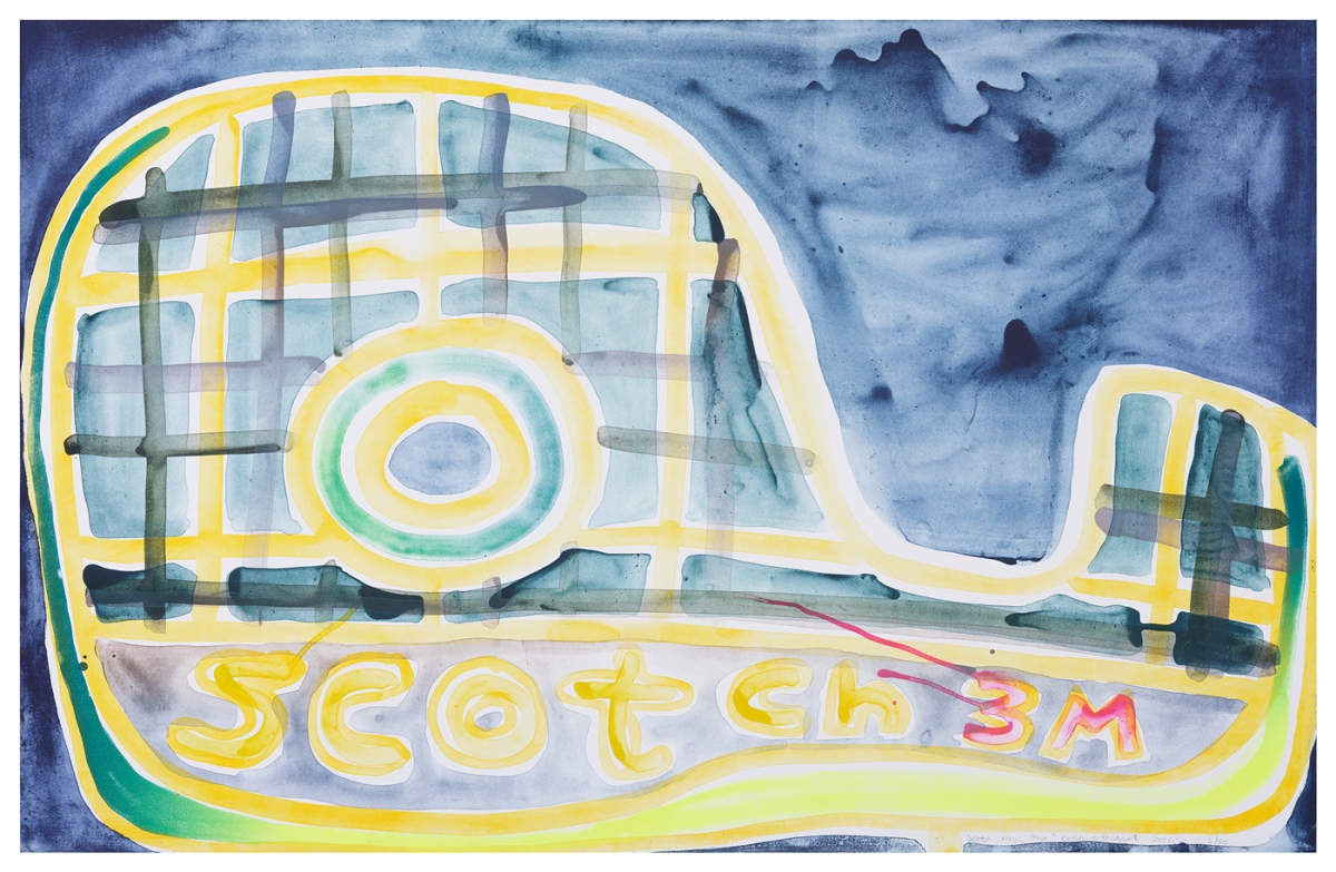 Katherine Bernhardt, Scotch Magic Tape, Lithograph (2021)