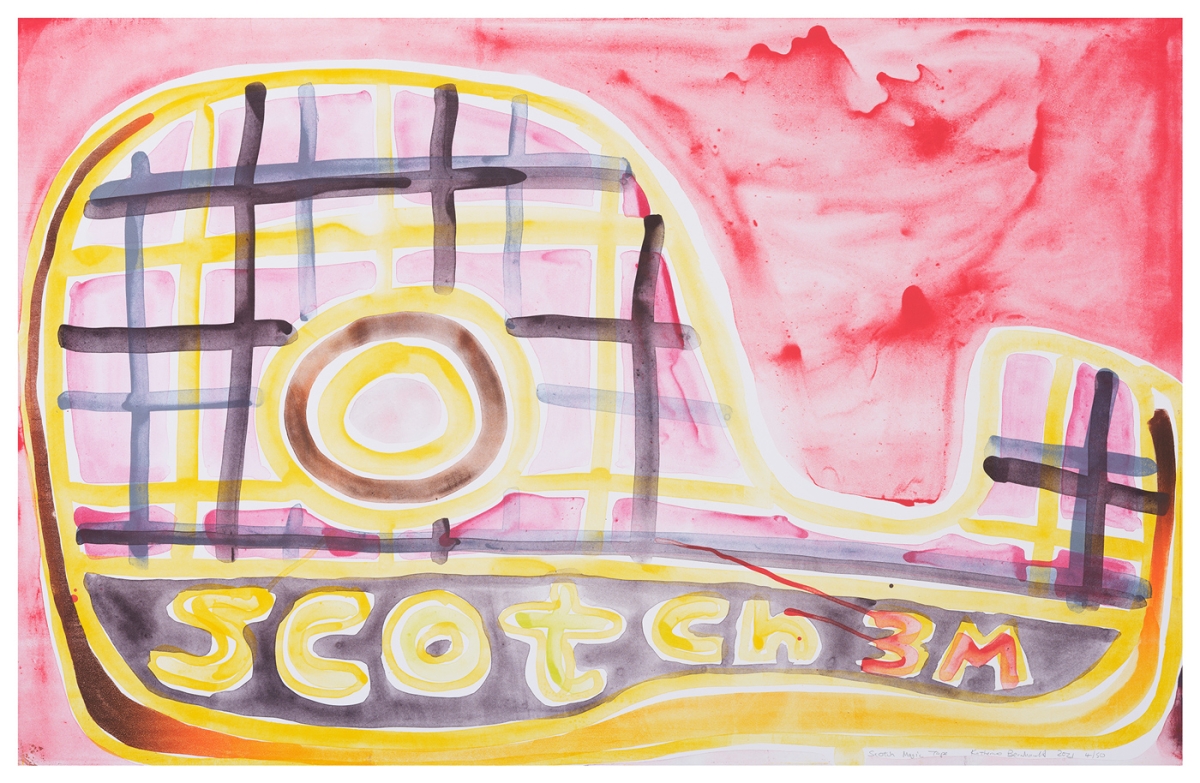 Katherine Bernhardt, Scotch Magic Tape, Lithograph (2021)