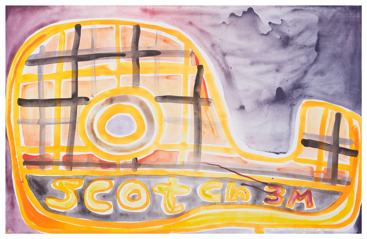 Katherine Bernhardt, Scotch Magic Tape, Lithograph (2021)