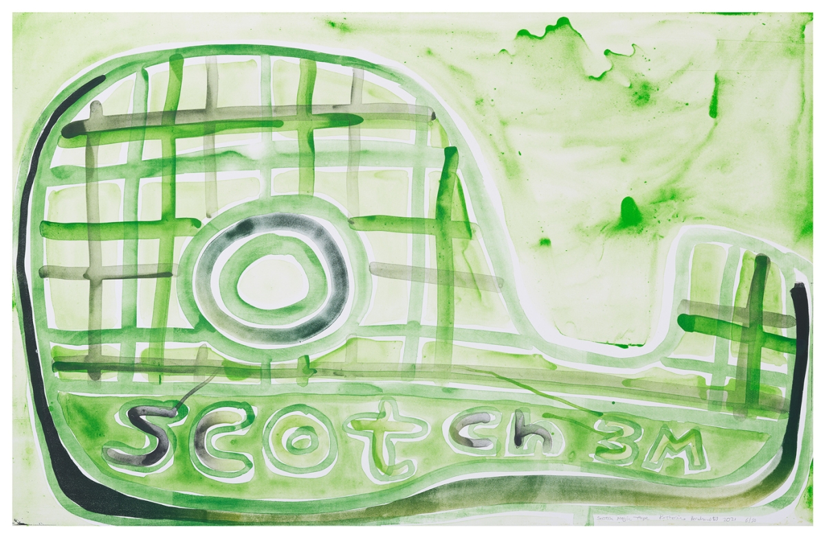 Katherine Bernhardt, Scotch Magic Tape, Lithograph (2021)