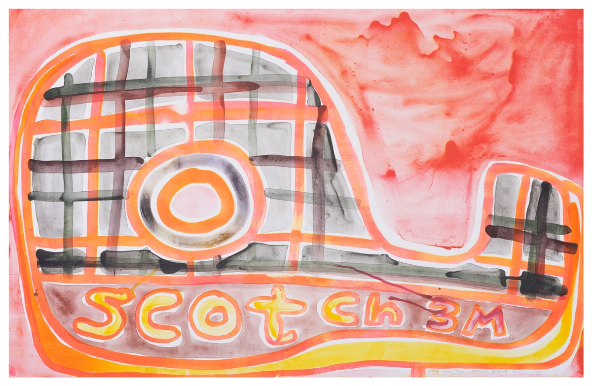 Katherine Bernhardt, Scotch Magic Tape, Lithograph (2021)