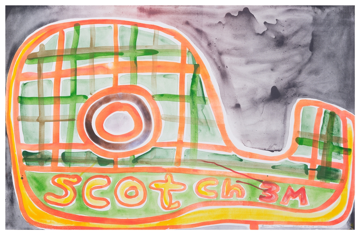 Katherine Bernhardt, Scotch Magic Tape, Lithograph (2021)