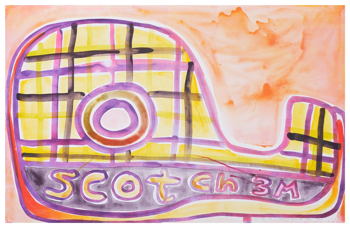 Katherine Bernhardt, Scotch Magic Tape, Lithograph (2021)
