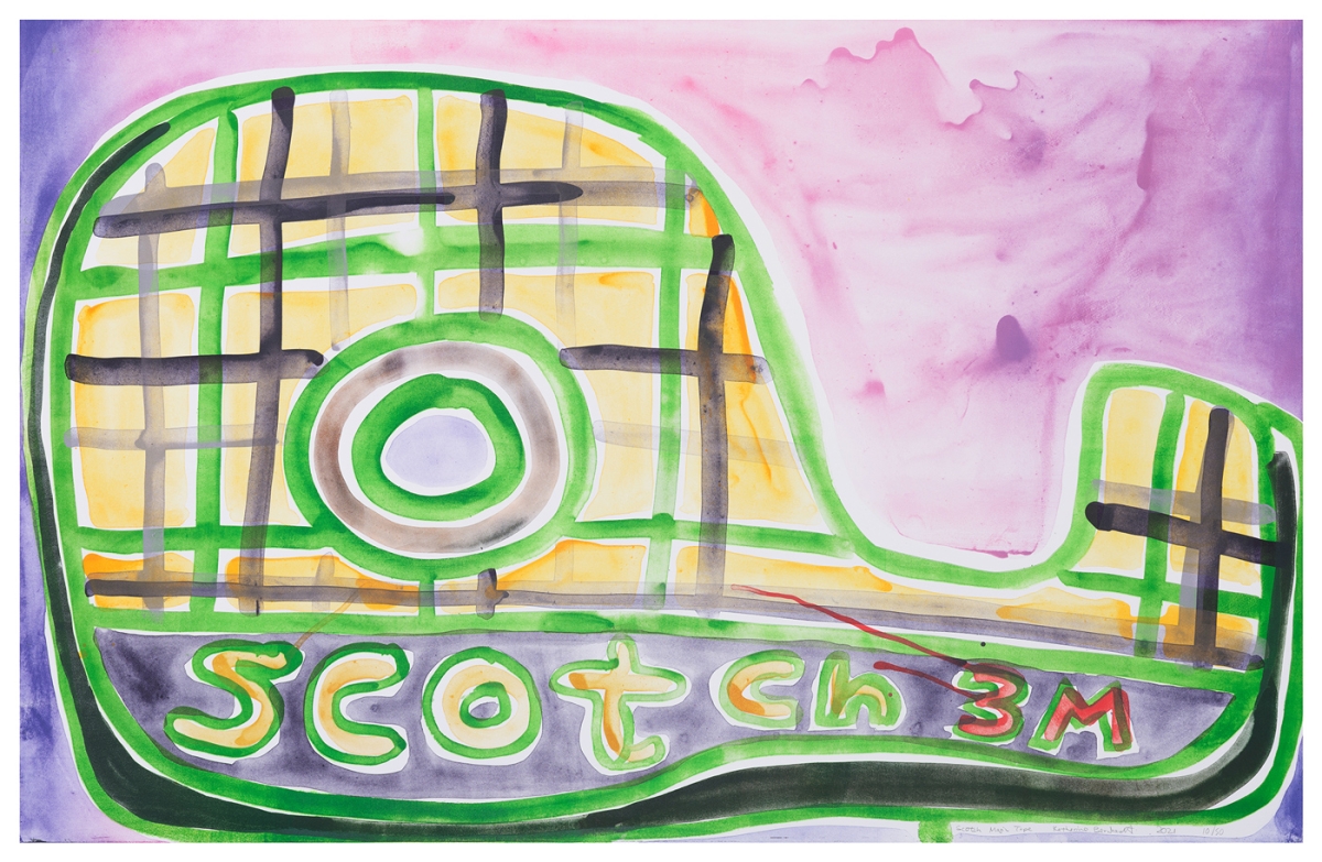 Katherine Bernhardt, Scotch Magic Tape, Lithograph (2021)